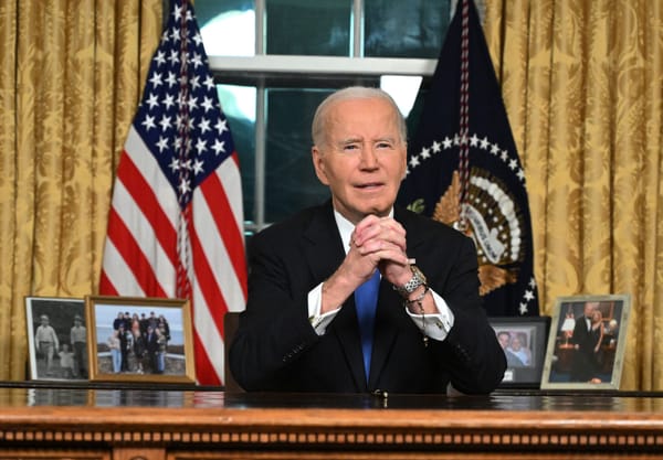 Joe Biden in his farewell address to the nation